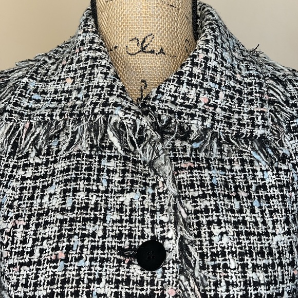 Single Breasted Tweed Jacket Blazer - Picture 2 of 10